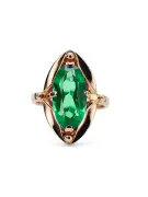 Ring Emerald Original Vintage 14K Rose Gold Vintage vrc047r